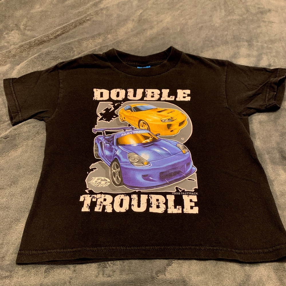 Boy's Double Trouble Race Car T-Shirt